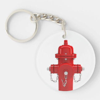 Red Fire Hydrant Key Ring