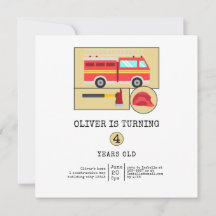 Red Fire Truck | Boys Themed Birthday