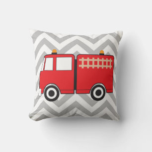 Red Fire Truck Cushion