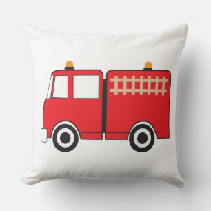 Red Fire Truck Cushion