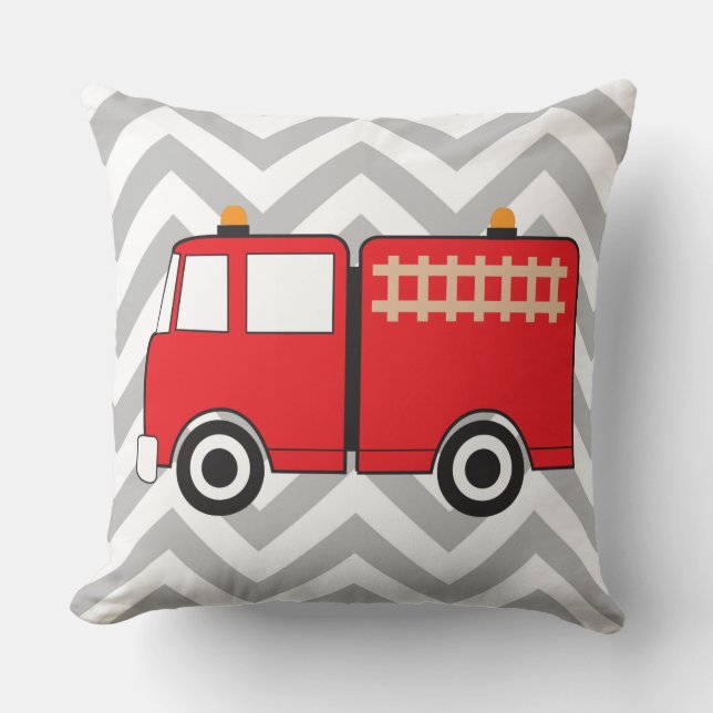 Red Fire Truck Cushion (Front)