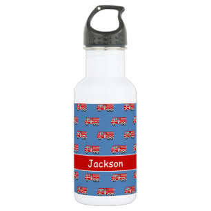 Red Fire Truck Pattern Personalized Boy 532 Ml Water Bottle