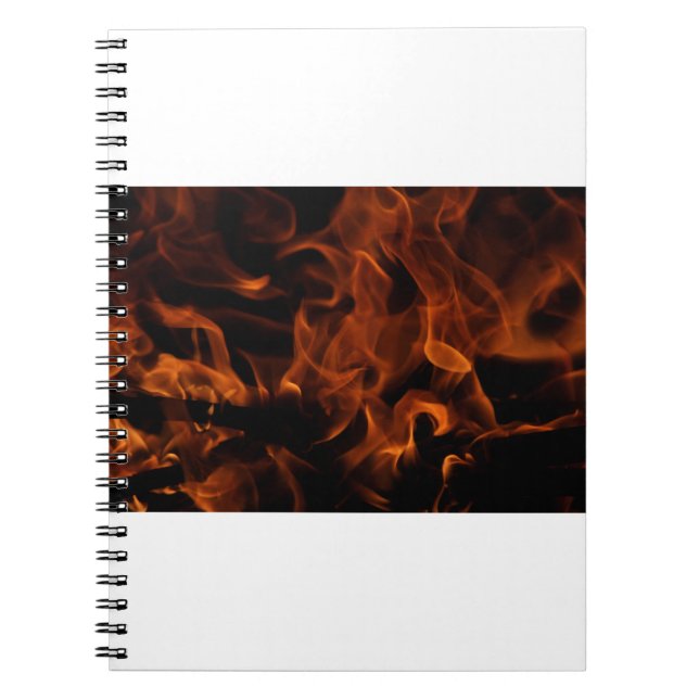 Red fire wallpaper notebook (Front)