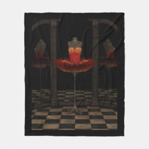 Red Firebird Classical Ballet Tutu Reflections Fleece Blanket