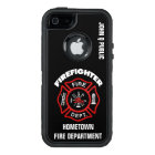 Red Firefighter Name Template