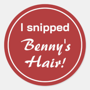 Red firetruck upsherin birthday classic round sticker