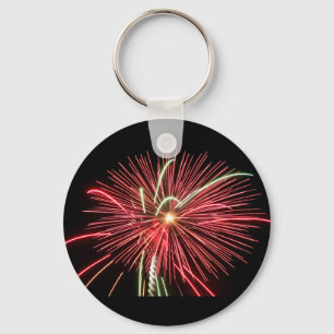 Red Fireworks Key Ring