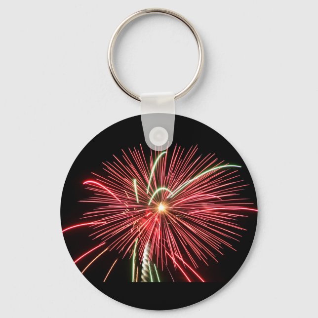 Red Fireworks Key Ring (Front)