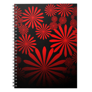Red Fireworks Notebook