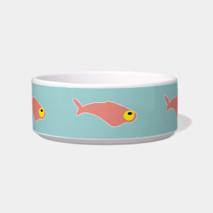 Red Fish Cat Bowl