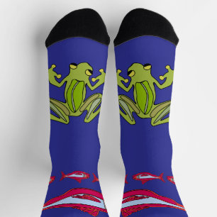 Red Fish@Frog Crew Socks