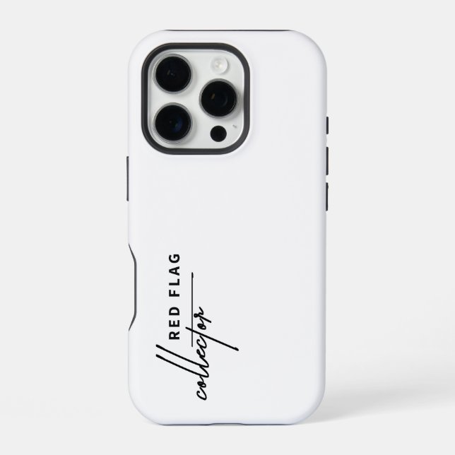 Red Flag Collector \ iPhone Case (Back)