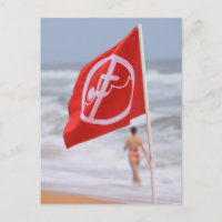 Red Flag on the Beach -- Florida