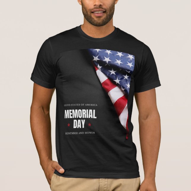 Red flag photo design t-shirt (Front)