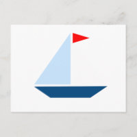 Red Flag Sail Boat