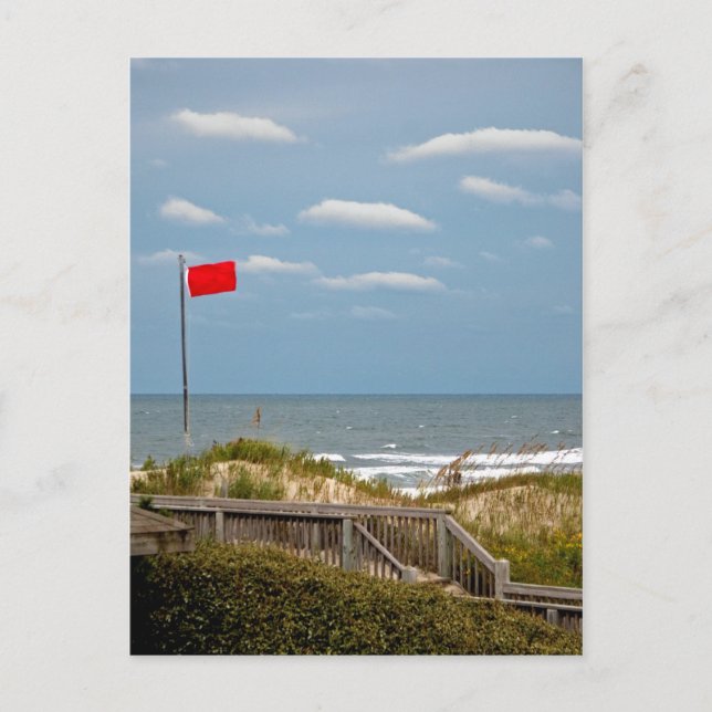 Red Flag Warning Postcard (Front)
