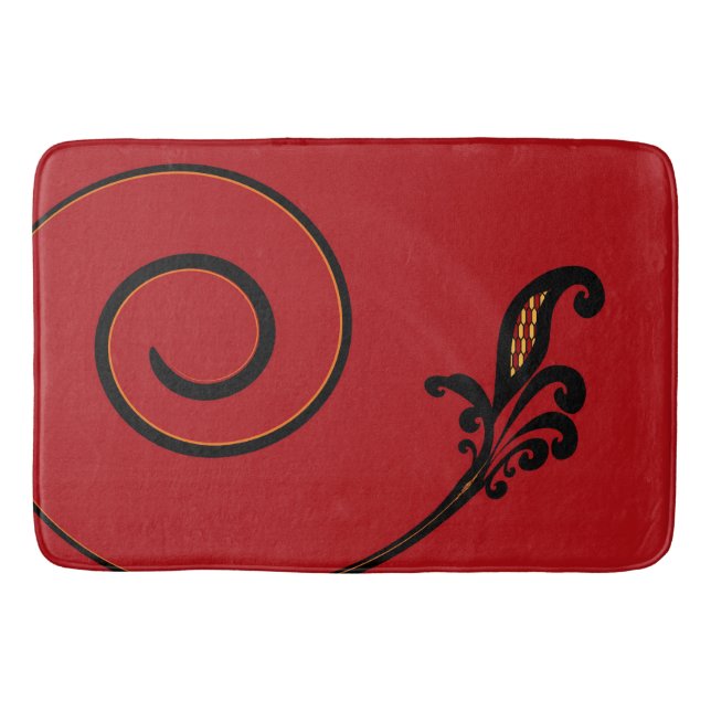 Red Flair Bathmat (Front)