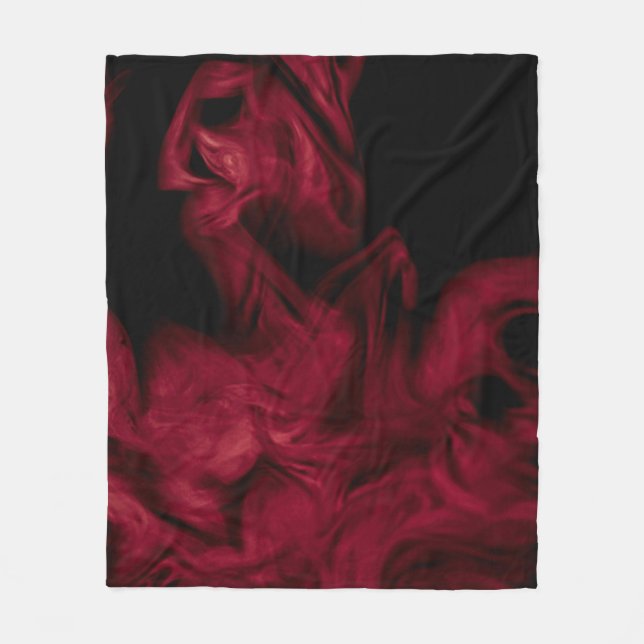 Red flame fleece blanket (Front)