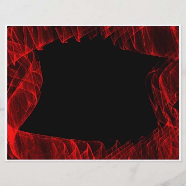 red flame fractal flyer (Front)
