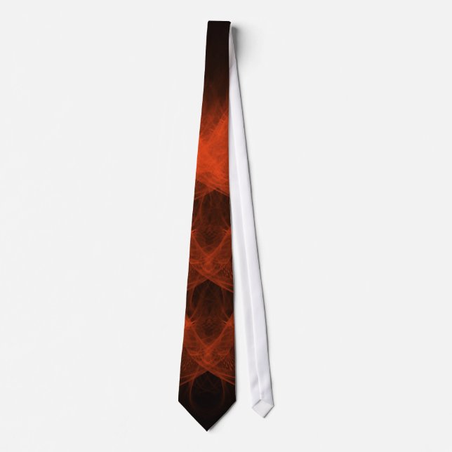 Red Flame Silk Tie (Front)