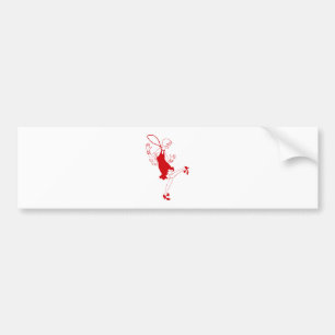 red flapper girl bumper sticker