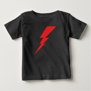 Red Flash Lightning Bolt Baby T-Shirt