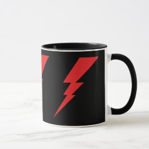 Red Flash Lightning Bolt Mug