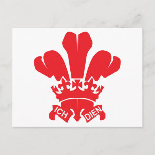 Red Fleur de Lis Postcard