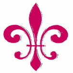 Red Fleur De Lis Standing Photo Sculpture<br><div class="desc">Red Fleur De Lis</div>