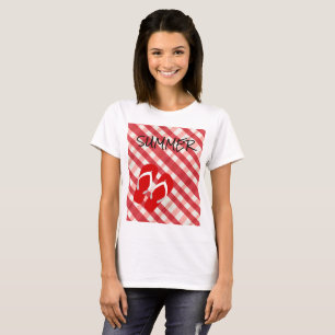 Red Flip Flop Summer T-Shirt
