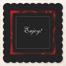 Red Floral Accent Modern 