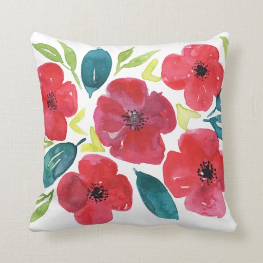 Red Floral Cushion