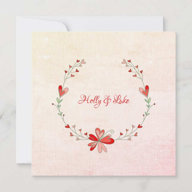 Red Floral Design for a Spring Outdoor Event (Front)