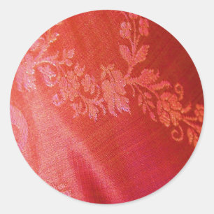 Red Floral Elegance Sticker - Customisable