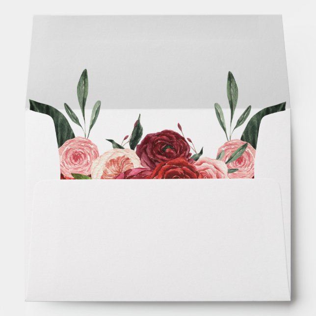 Red Floral Envelope 2 (Back (Bottom))