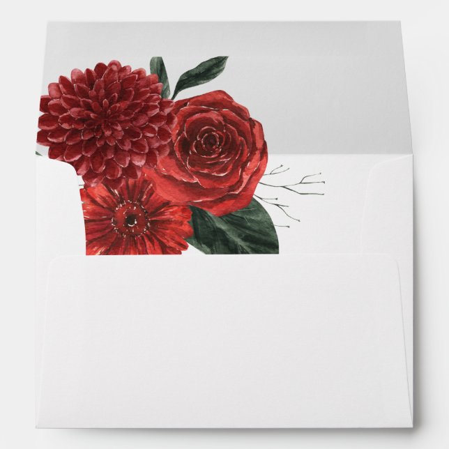 Red Floral Envelope 3 (Back (Bottom))