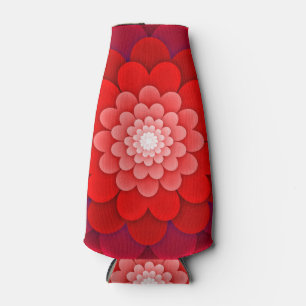 Red Floral Mandala-58566 Bottle Cooler