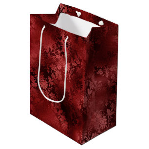 Red Floral Medium Gift Bag