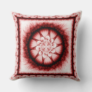 Red floral modern pattern cushion