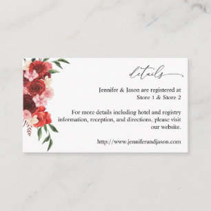 Red Floral SM Enclosure Card 2