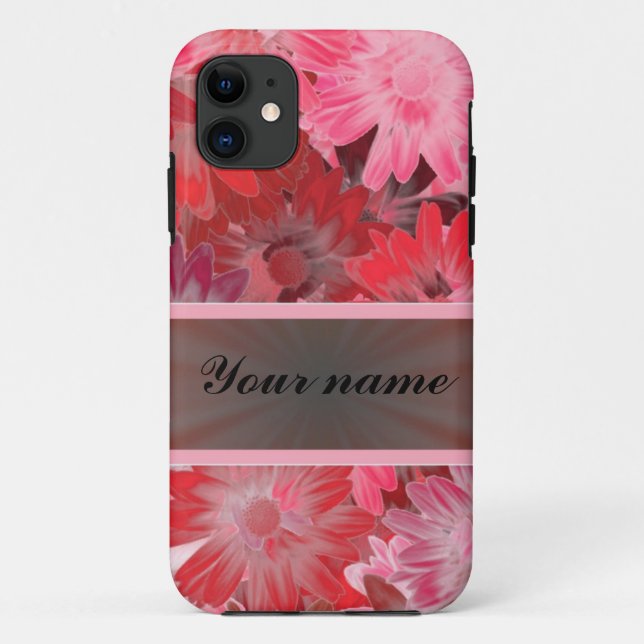 Red Floral With Ribbon Case-Mate iPhone Case (Back)