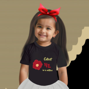 Red flower baby T-Shirt