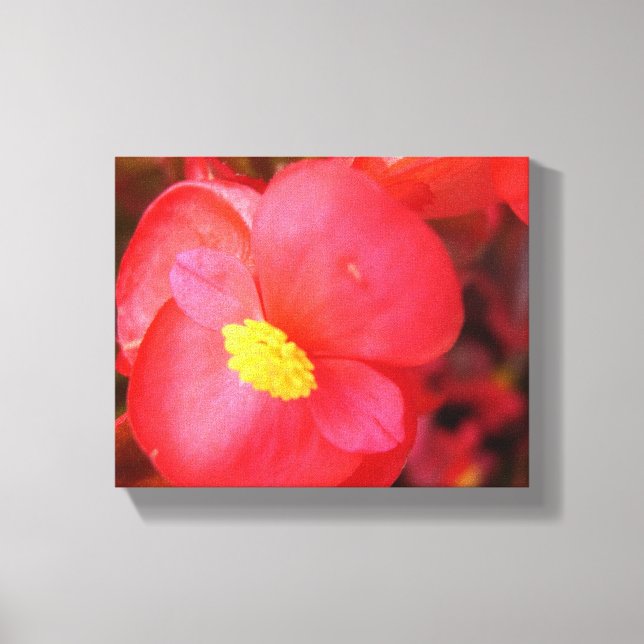 Red Flower Canvas Print (Front)