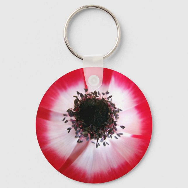 Red Flower Centre Keychain (Front)