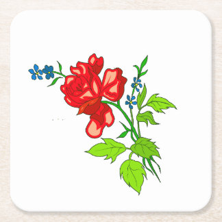 Red Flower Coaster