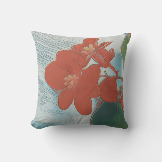 Red Flower Cushion (Front)