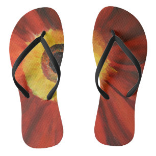 Red Flower Custom Adult, Slim Straps Thongs