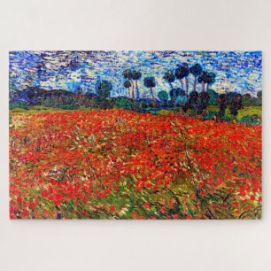 Red Flower Field, Van Gogh Jigsaw Puzzle