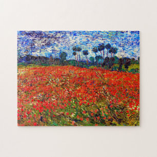 Red Flower Field, Van Gogh Jigsaw Puzzle