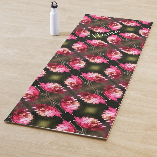 Red Flower In Sunlight Pattern Personalised    Yoga Mat (In Situ)